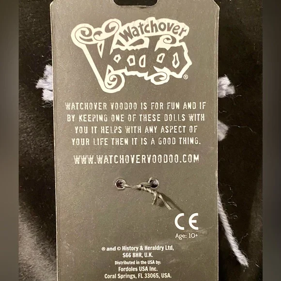 Watch over Vodoo Doll Hippie Chick keychain,book bag,purse hanging doll - Picture 2 of 3